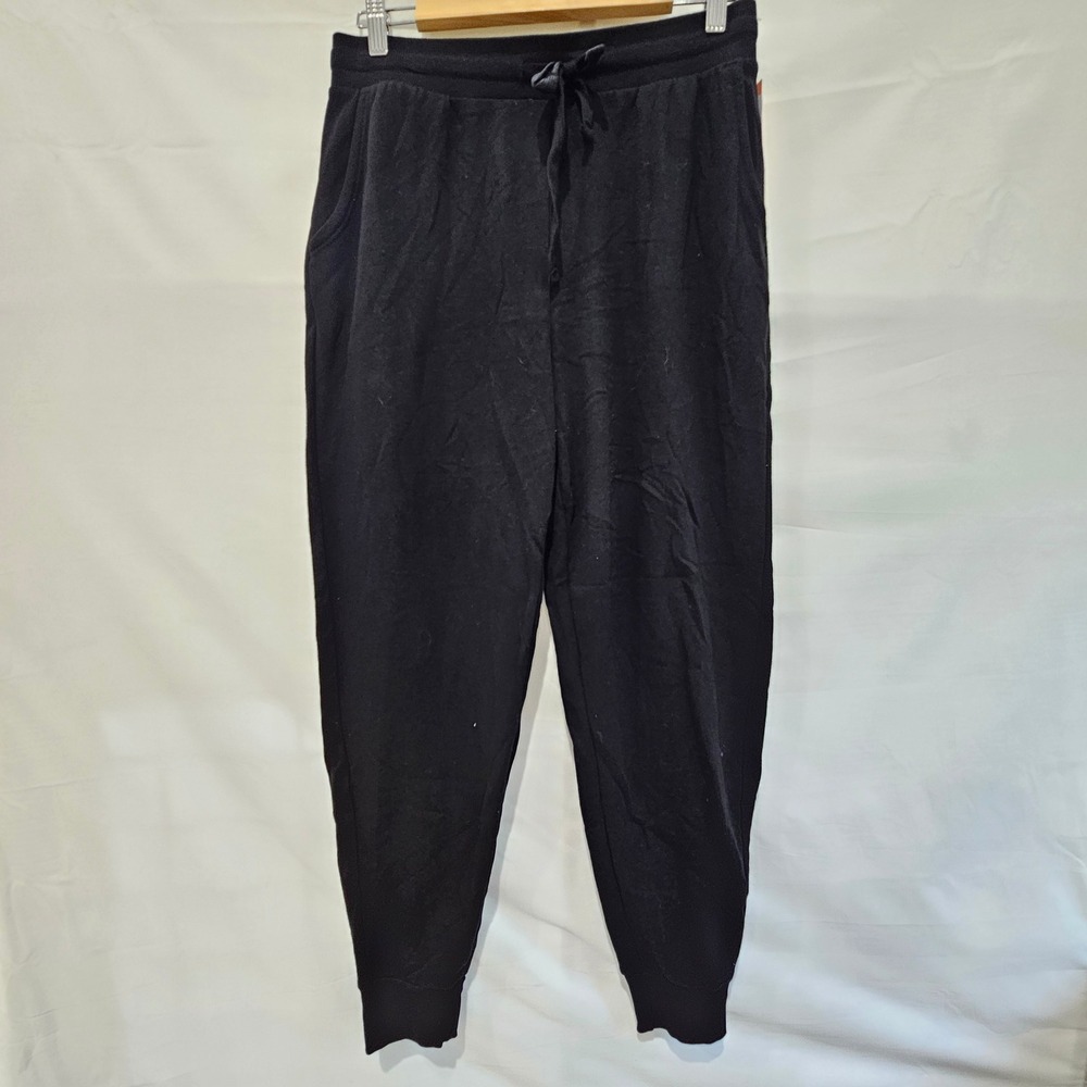 New Colsie Womens Fleece Lounge Joggers Black High Rise Sweatpants Medium NWT